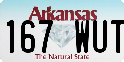 AR license plate 167WUT