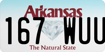 AR license plate 167WUU