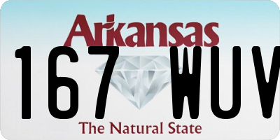 AR license plate 167WUV