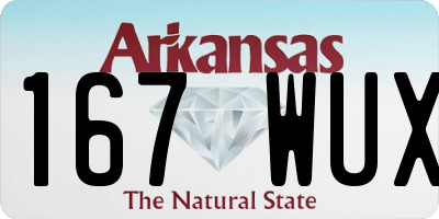 AR license plate 167WUX