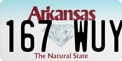AR license plate 167WUY
