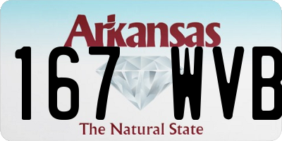 AR license plate 167WVB