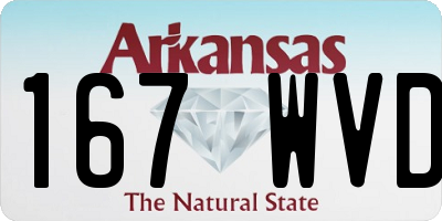 AR license plate 167WVD