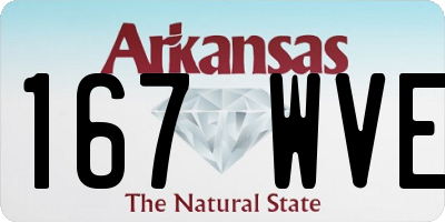 AR license plate 167WVE