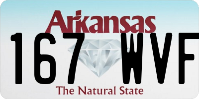 AR license plate 167WVF