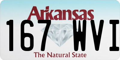 AR license plate 167WVI