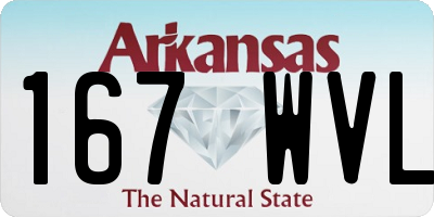 AR license plate 167WVL
