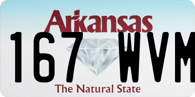 AR license plate 167WVM