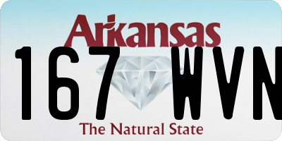 AR license plate 167WVN