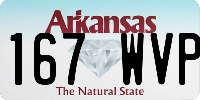 AR license plate 167WVP