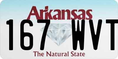 AR license plate 167WVT
