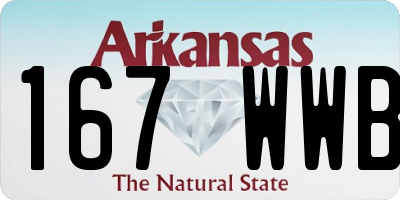 AR license plate 167WWB