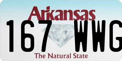 AR license plate 167WWG