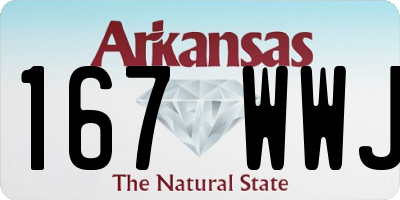 AR license plate 167WWJ