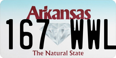 AR license plate 167WWL