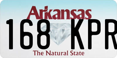 AR license plate 168KPR