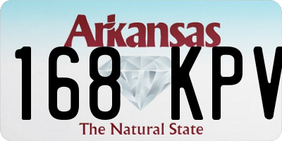 AR license plate 168KPV