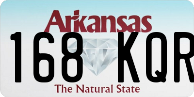 AR license plate 168KQR