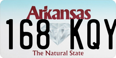 AR license plate 168KQY