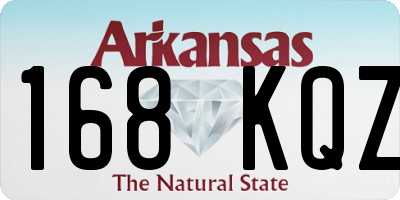 AR license plate 168KQZ