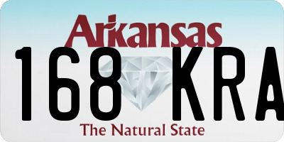 AR license plate 168KRA