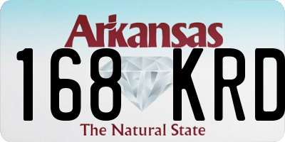 AR license plate 168KRD