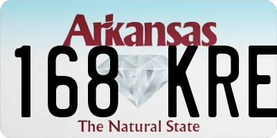 AR license plate 168KRE