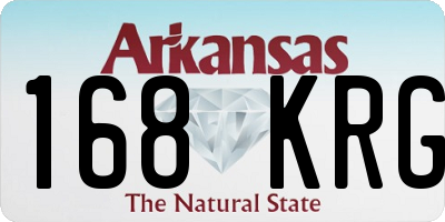 AR license plate 168KRG