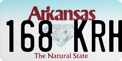 AR license plate 168KRH