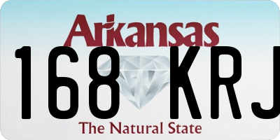 AR license plate 168KRJ