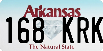 AR license plate 168KRK