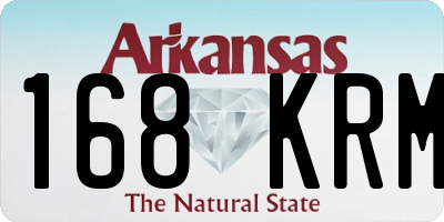 AR license plate 168KRM