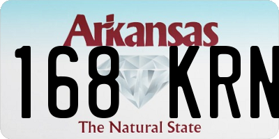 AR license plate 168KRN