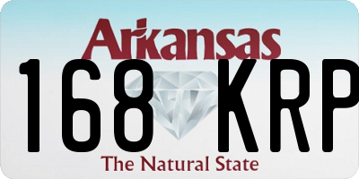 AR license plate 168KRP