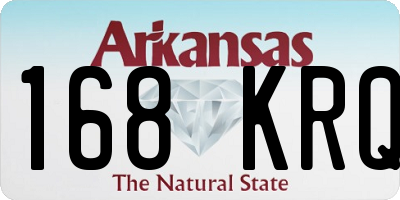 AR license plate 168KRQ