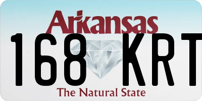 AR license plate 168KRT