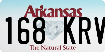 AR license plate 168KRV