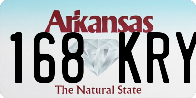 AR license plate 168KRY
