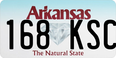 AR license plate 168KSC