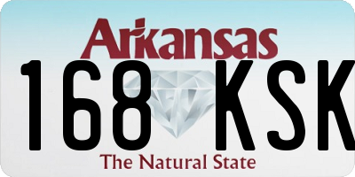 AR license plate 168KSK