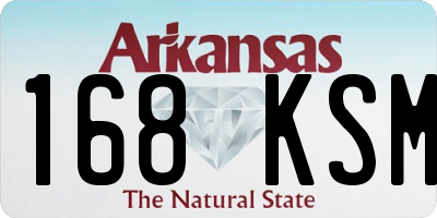 AR license plate 168KSM