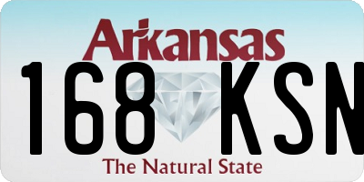AR license plate 168KSN