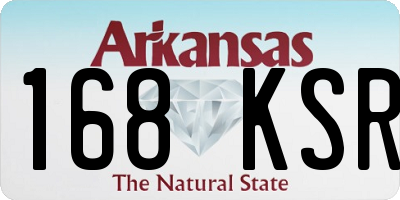 AR license plate 168KSR