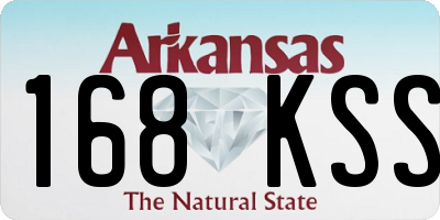 AR license plate 168KSS