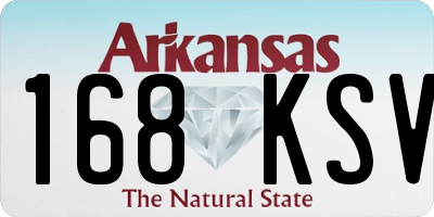 AR license plate 168KSV