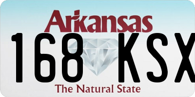 AR license plate 168KSX