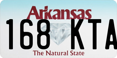 AR license plate 168KTA