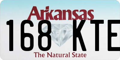 AR license plate 168KTE