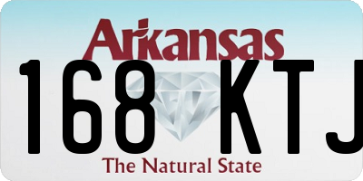 AR license plate 168KTJ