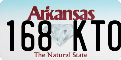 AR license plate 168KTO